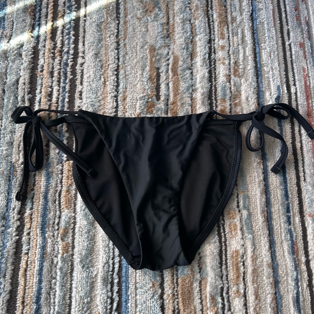 Black String Bikini Bottom